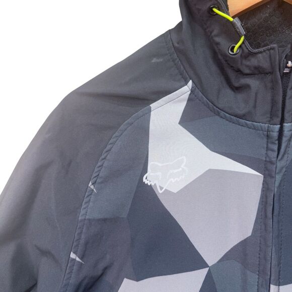 Fox Racing Source Active Tech Jacket Black Gray Camo 3000 mm Performance Sz M - Picture 3 of 5